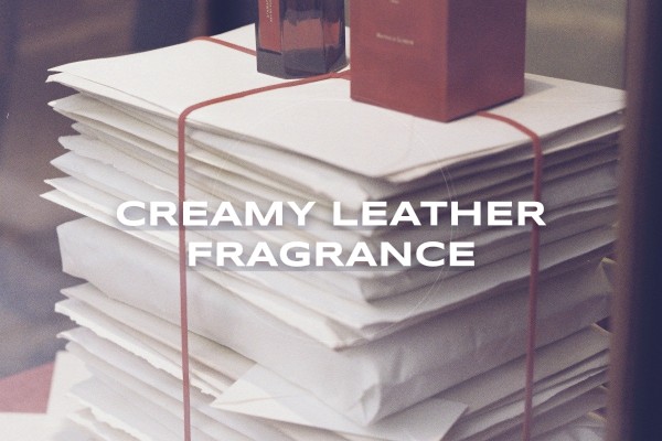 creamy leather fragrance