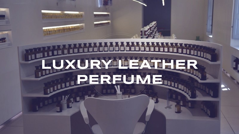luxury leather perfume
