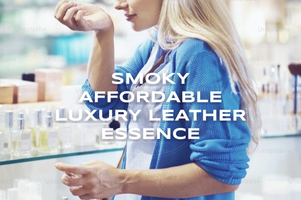 smoky affordable luxury leather essence